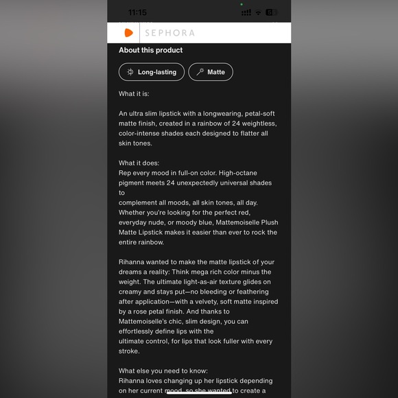 Fenty beauty lipstick - Dragon Mami - Picture 3 of 7